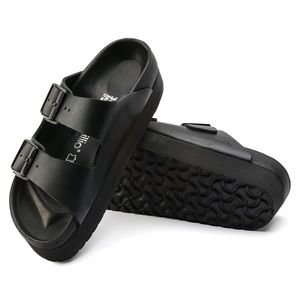 Papillio / Birkenstock Arizona Platform - black leather